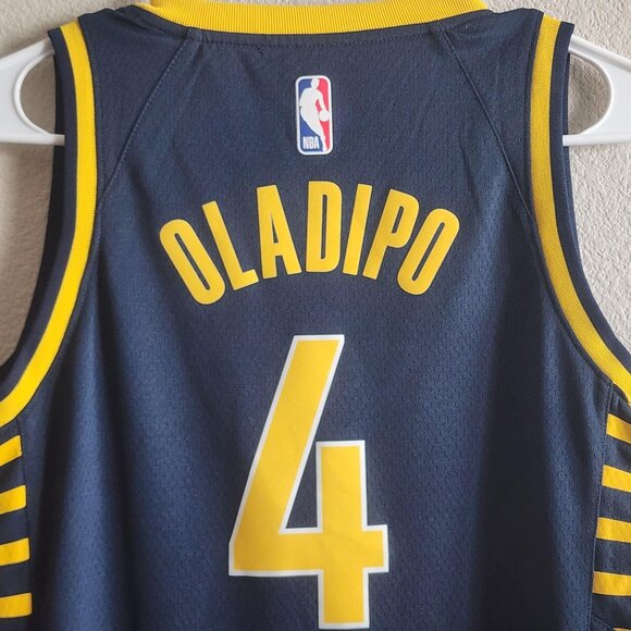 Indiana Pacers Jersey Mens Medium NBA Basketball Victor Oladipo #4 Nike Swingman - Picture 9 of 11